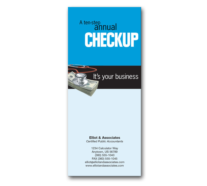 Image for item #72-5051: Annual Business Checkup Brochure