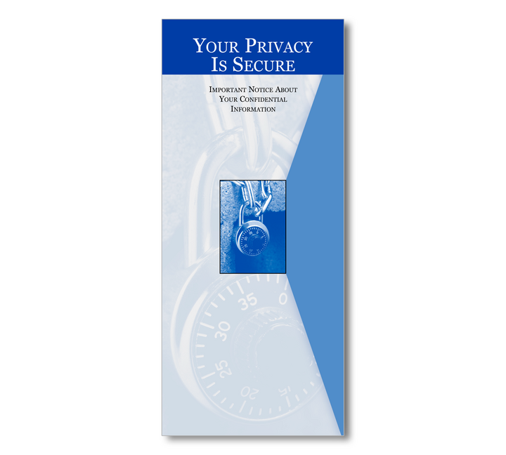 Image for item #72-721: Imprinted Privacy Non-Disclosure Brochure