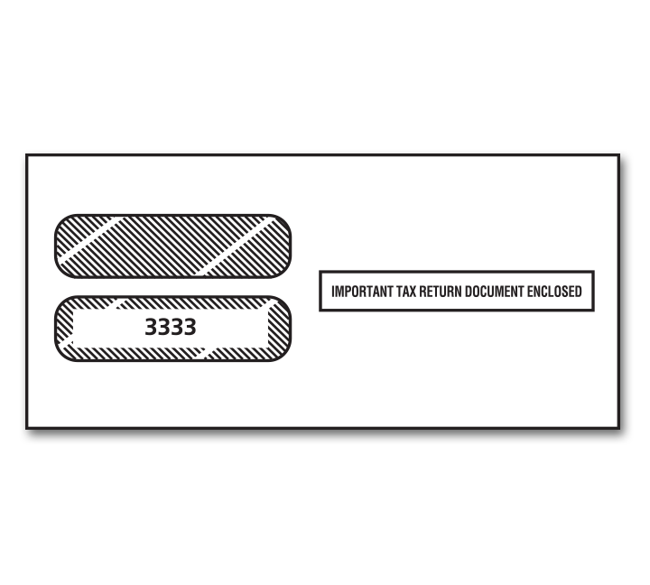 Image for item #82-33332: W-2 SELF SEAL Env. for 3-up Horiz Laser