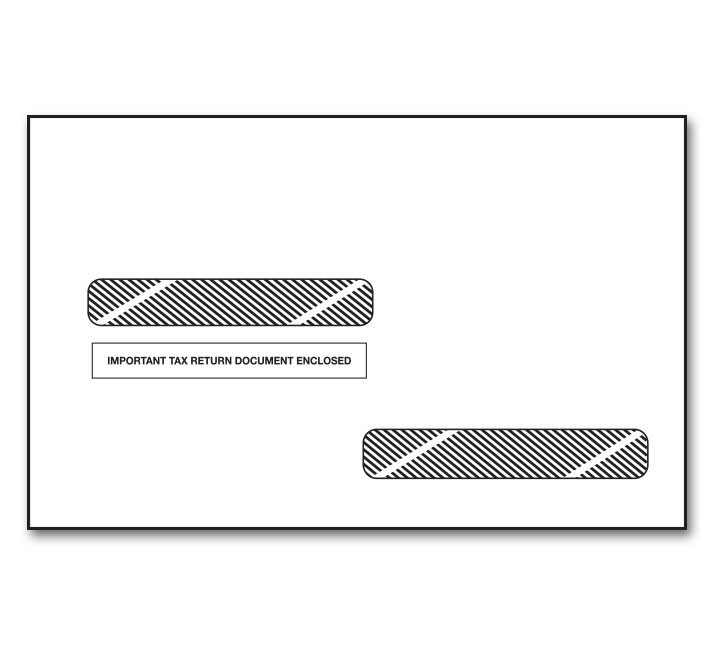 Image for item #82-6161: 4-up Box Env. for Laser W-2 & 1099R