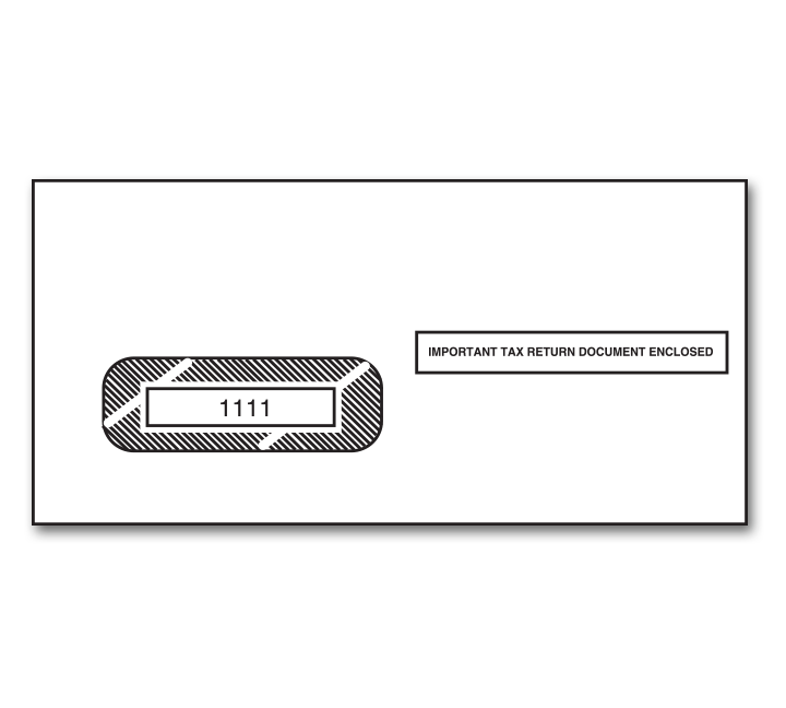 Image for item #89-1111: Single Window Env. for 3-up 1099's