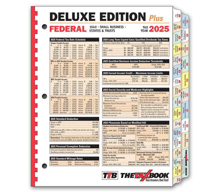 Image for item #90-211: The TaxBook Deluxe Edition 2025