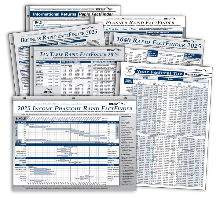 Image for item #90-399: The REF FactFinder SERIES 2025 (7 products)