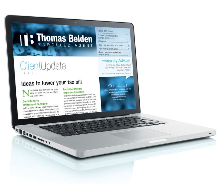 Image for item #93-100: Client Update Digital Newsletter (monthly)