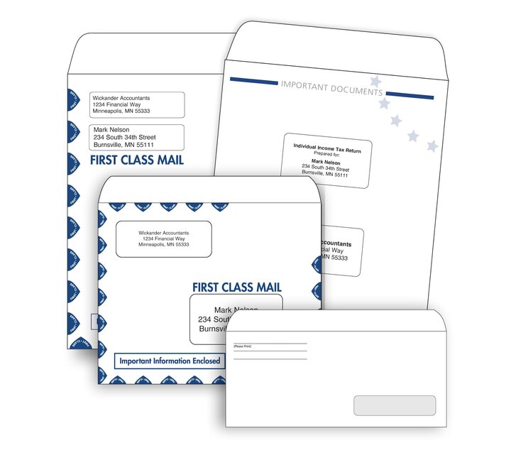 Image for item #C-07-4xx: InTax Tax Return Slip Sheet Folders Envelopes