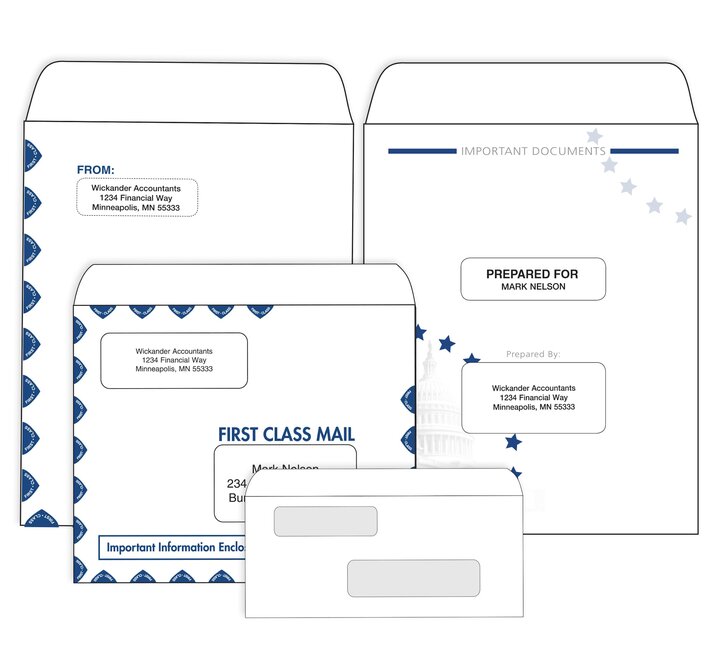 Image for item #C-07-7xx: MultiTax Tax Return Slip Sheet Folders Envelopes