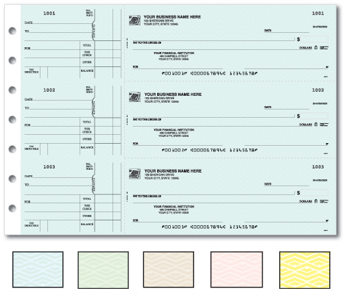 Image for item #48-621: General purpose 1pt 3-on-a-page voucher checks