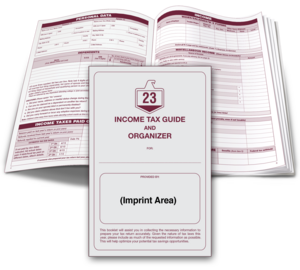 Image for item #01-201: LARGE 2023 Tax Guide And Organizer Imprinted - Item: #01-201