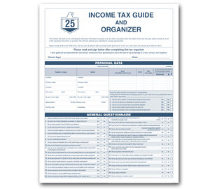 Image for item #01-601: 4 pg Tax Guide & Organizer Imprinted