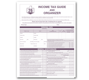 Image for item #01-601: 4 pg Tax Guide & Organizer Imprinted