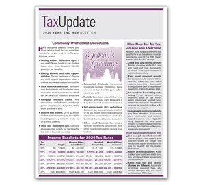 Image for item #03-000: Year-End Tax Update Newsletter 2026