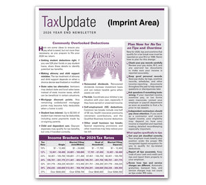 Image for item #03-001: Year-End Tax Update Newsletter 2026 Imprinted