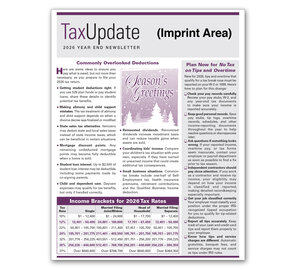 Image for item #03-001: Year-End Tax Update Newsletter 2026 Imprinted