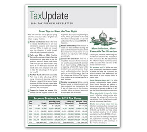 Image for item #03-300: Preview: Tax Update Newsletter 2024