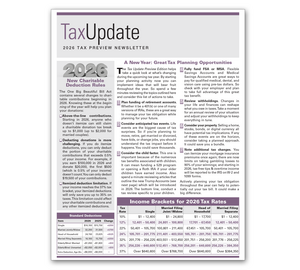 Image for item #03-300: Preview: Tax Update Newsletter 2026