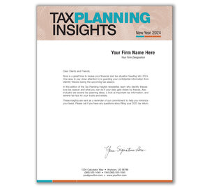 Image for item #03-331: Tax Planning Insights Letter - 2024 New-Year Issue