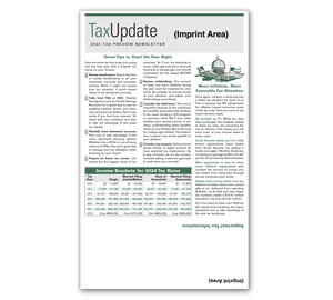 Image for item #03-351: Preview: Tax Update Newsletter 2024 - Self Mailer - Imprinted - Item: #03-351