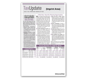 Image for item #03-351: Preview: Tax Update Newsletter 2026 - Self Mailer - Imprinted