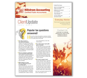 Image for item #03-411: Client Update Newsletter - 2023 Fall Edition