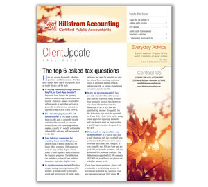 Image for item #03-411: Client Update Newsletter - 2026 Fall Edition