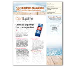 Image for item #03-441: Client Update Newsletter - Summer Edition