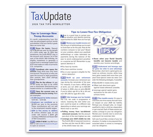 Image for item #03-800: TAX TIPS Newsletter 2026