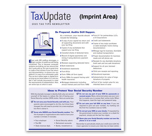 Image for item #03-801: TAX TIPS Newsletter 2025 Imprinted