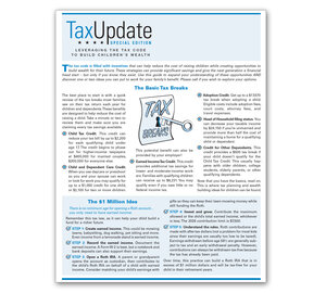 Image for item #03-900: SPECIAL EDITION: Tax Update - Kids & Grandkids Newsletter