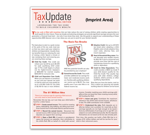 Image for item #03-901: SPECIAL EDITION: Tax Update - Kids & Grandkids Newsletter - Imprinted