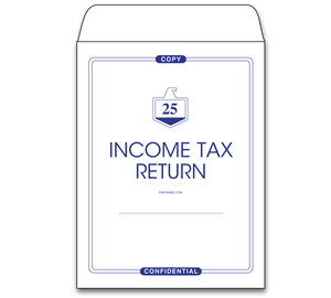 Image for item #07-130: White/BLUE Copy Envelopes 2025 (9 X 12)