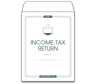 Image for item #07-200: White/Green Copy Envelope No/Year  (9 X 12)