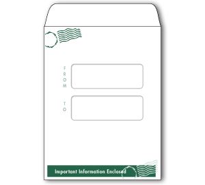 Image for item #07-345: TotalTax Envelope: FOREST GREEN