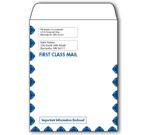 Image for item #07-425: InTax Envelope: Portrait Peel & Seal 1st Class - Item: #07-425
