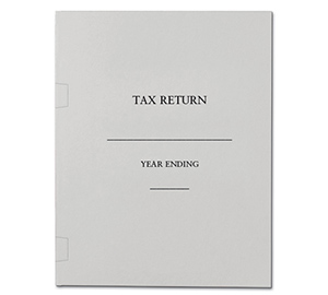 Image for item #10-150: Side Tab RECYCLED Tax Return Folder  - Gray