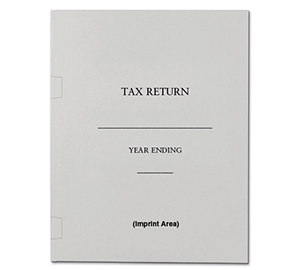 Image for item #10-151: Side Tab RECYCLED Tax Return Folder - Gray Imp - Item: #10-151