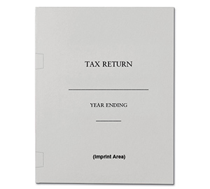 Image for item #10-151: Side Tab RECYCLED Tax Return Folder - Gray Imp