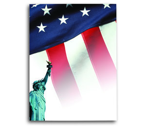 Image for item #10-400: All Purpose PATRIOTIC Color Pkt Folder - Item: #10-400