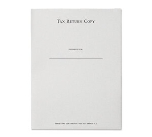Image for item #10-500: Quality Tax Return Copy Folder - Pepper