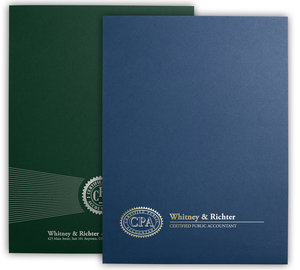 Image for item #10-922: TRADITIONAL Custom Folders - FOIL