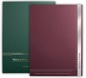 Image for item #10-932: DELUXE Linen Custom Folders - FOIL - Item: #10-932