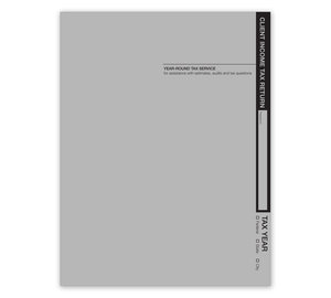 Image for item #11-330: Tax Return Folders - Light Gray with Pocket