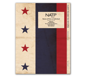 Image for item #11-371: Tax Return Folders - Stars and Stripes with Pocket - Personalized