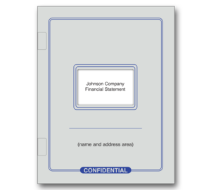 Image for item #12-001: All purpose Window Sde Staple Cover: Imprint - Gray/Blue