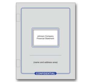 Image for item #12-001: All purpose Window Sde Staple Cover: Imprint - Gray/Blue - Item: #12-001