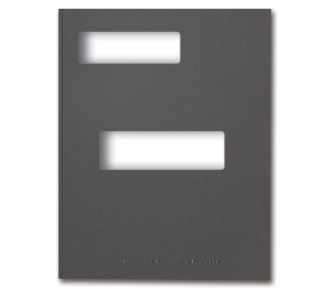 Image for item #12-375: TotalTax Folder: Side Tab Return Cut - SLATE GRAY