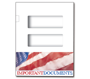 Image for item #12-383: TotalTax Folder: Side Tab CENTER CUT - Stars & Stripes