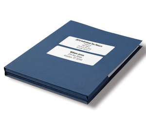 Image for item #12-390: TotalTax 1" Expansion Folder: Center Cut - NAVY - Item: #12-390