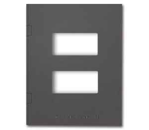 Image for item #12-435: InTax Folder: Side Tab center cut - SLATE GRAY - Item: #12-435