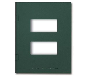 Image for item #12-445: InTax Folder: Side Tab center cut - FOREST GREEN - Item: #12-445