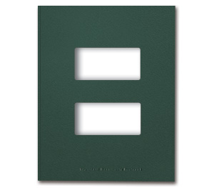 Image for item #12-485: InTax Folder: Hidden Staple Tab Center Cut - FOREST GREEN